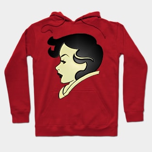 Female face in profile Hoodie